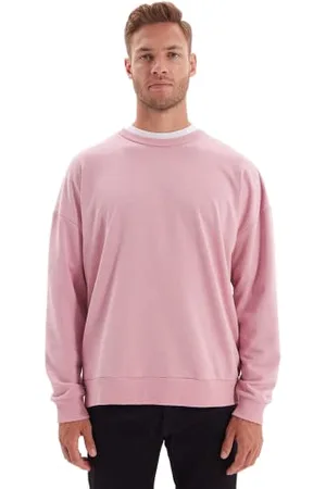 Trendyol Man Basics Oversize Basic Crew neck Knit Sweatshirt