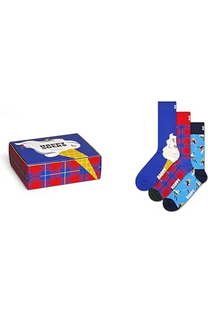 Happy Socks 3-Pack Downhilll Skiing Pack of 3 Socks, , 41-46