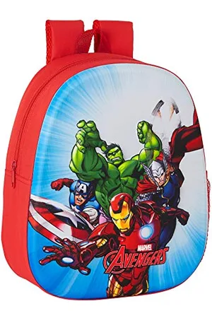 Safta 3D Design Backpack Adaptable to Avengers Trolley, 270 x 100 x 320 m