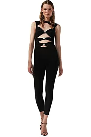 Trendyol Women Plain Knit Jumpsuit, ,40