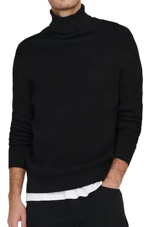 Only & Sons Mens Onsphil Reg 12 Struc Roll Neck Knit Noos Sweater, , M UK