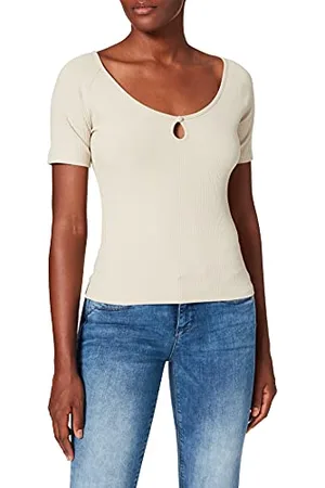 NA-KD Keyhole Jersey Top, , XX-Small
