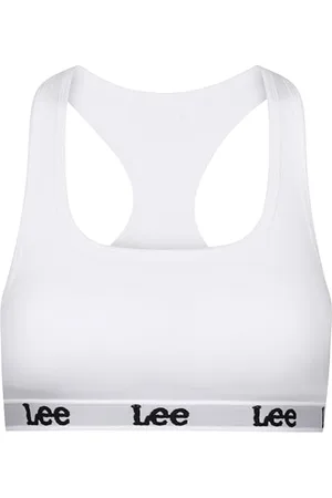 Lee Womens Crop Top in with Racerback Style | Comfortable Organic Cotton Low Impact Fitness Underwear with Soft Stretchable Microfibre Underband & Removable Pads