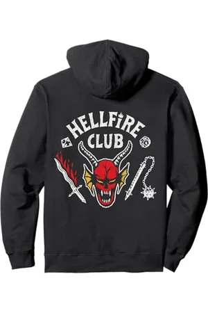 Stranger Things Logo Hellfire Club Classic Fan Memorabilia Pullover Hoodie