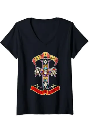 Guns N´Roses Womens Official Cross V-Neck T-Shirt