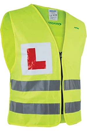 Oxford Bright (XL/2XL). High Viz Zipped Vest with L (Learner Plate)