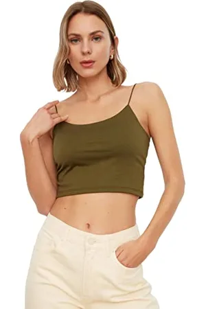 Trendyol Women Fitted Basic Scoop Neck Knit Singlet