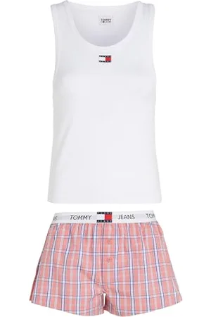 Tommy Hilfiger Women Pyjama Set Tank & Short Pj Set, Multicolor , XL
