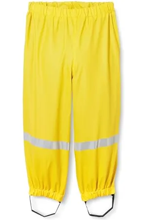 Playshoes Unisex Kids Rain trousers 405421, 12 - Yellow, 80