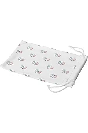 Bonamaison Digitally Printed Glasses Pouch, Sunglasses Pouch, 100% Cotton, Soft & Slim, Protective Glasses Case with Drawstring Closure, 1 Piece, 11x19 cm