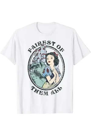 Disney Snow Fairest Of Them All Vintage Portrait T-Shirt