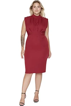 Trendyol Plus Size Dress - - Bodycon
