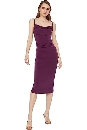 Trendyol Women Midi Bodycone Slim fit Knitted Dress