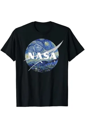 Nasa Starry Night Classic Chevron Logo Premium T-Shirt