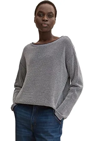 TOM TAILOR Ladies Knitted jumper with structure 1033125, , XS