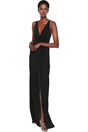 Trendyol Women Prom/Bridesmaid Maxi Shift Regular fit Knitted Evening Dress