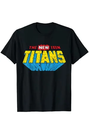 DC Comics Originals DC Teen Titans Logo New Distressed T-Shirt