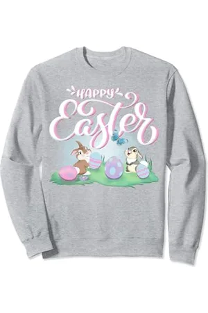 Disney Bambi Happy Easter Thumper & Miss Bunny Vintage Logo Sweatshirt