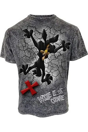 Spiral Looney Tunes - Coyote - Missed The Spot - Acid Wash T-Shirt - S