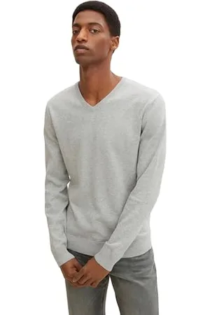 TOM TAILOR Men Basic jumper 202212 Strickpullover V-Ausschnitt, , L