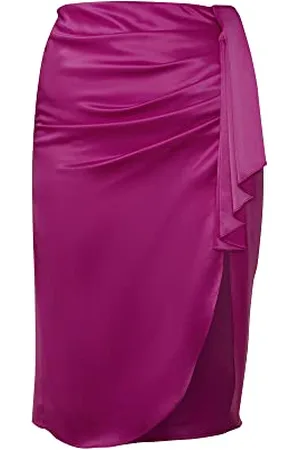 Chi Chi London Chi London Womens Satin Maxi in Skirt, , 12 UK