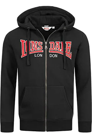 Lonsdale London London Herren Birmingham LP277 Kapuzenpullover, Schwarz, L