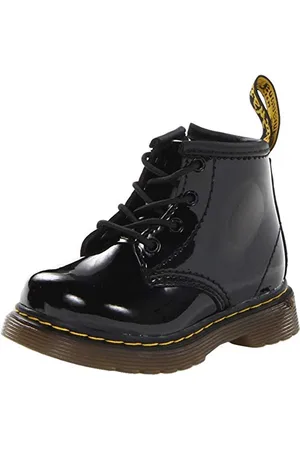 Dr. Martens Girls 1460 Ankle Boots, Black (Black Patent Lamper 002), 4 UK Child