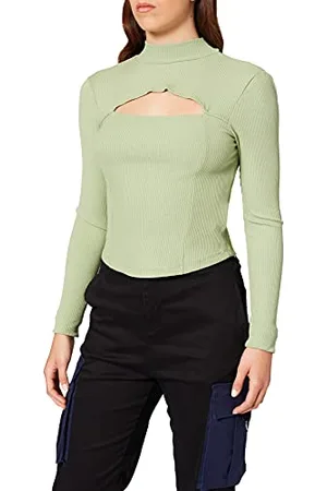 NA-KD Cut Out Chest Detail Top, , Small