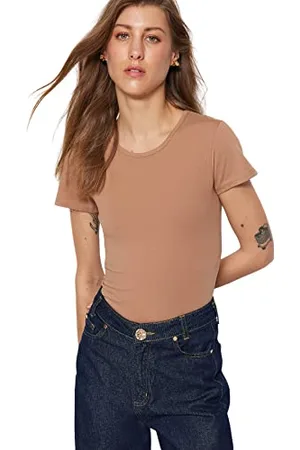 Trendyol Woman Plain Knit Bodysuit, ,M