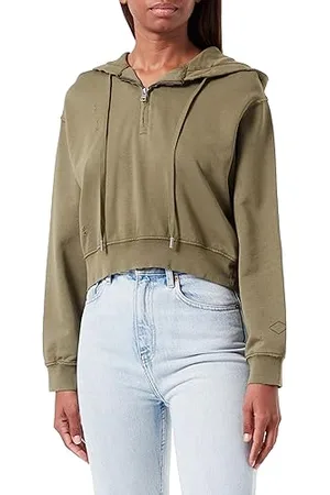 Replay Adult W3103 Garment Dyed Cotton Fleece Hooded Sweatshirt, , XS