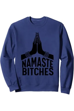 Miftees Namaste Bitches T-shirt funny Yoga T-shirt Sweatshirt
