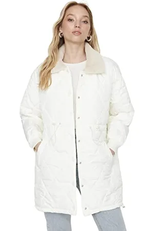 Trendyol Women Oversize Inflatable Lapel Collar Woven Jacket