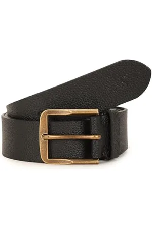 Calvin Klein Men Belt Classic Flat Leather, ( /Antique Brass), 105 cm
