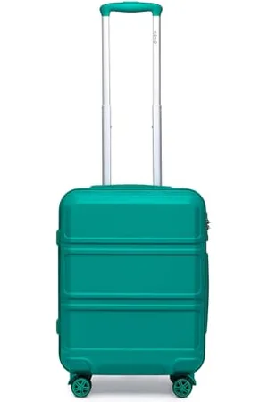 Kono 55cm ABS Hard Shell Cabin Suitcase TSA Lock Travel Carry On Hand Luggage with 4 Spinner Wheels (Turquoise)