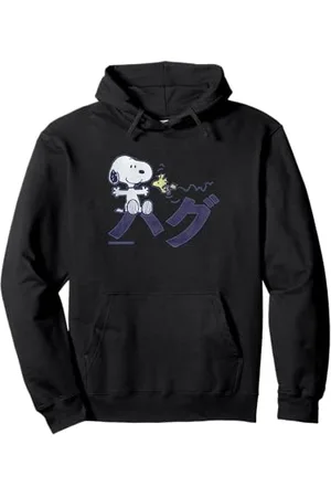 Peanuts Tokyo Snoopy Woodstock Japan Hugs Kanji Love BFF XO Pullover Hoodie