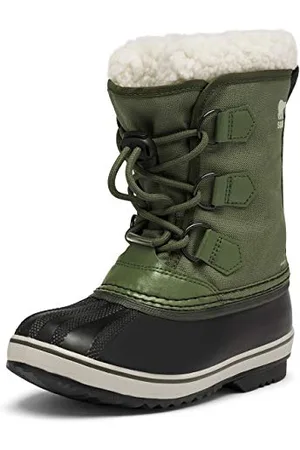sorel Yoot Pac Nylon Wp Unisex Kids Winter Boots, Hiker Green 2023, 12 UK