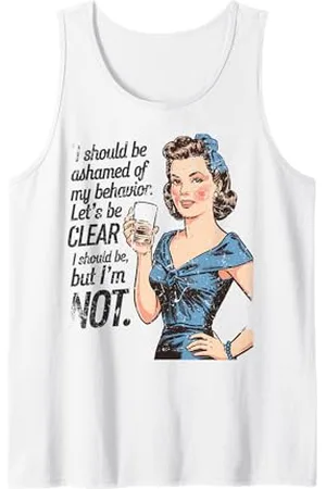 Mrpotts73 I Should Be Ashamed Sassy and Confident Pin-Up Style Art Tank Top