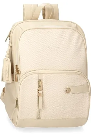 Pepe Jeans Sprig Laptop Backpack 13.3" 25x37x10cm Faux Leather 9.25L by Joumma Bags, , One Size, Laptop Backpack