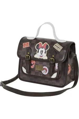 Disney Minnie Mouse Journey-Satchel Shoulder Bag-Backpack, Brown, 27 x 20 cm