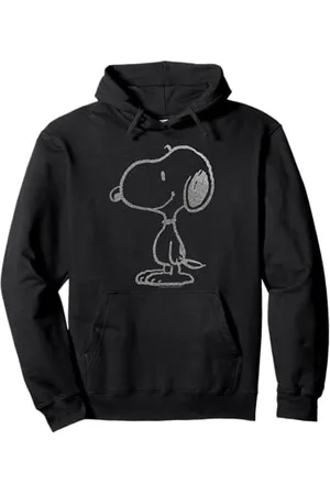 Peanuts Snoopy Stencil Grain Urban Street Art Retro 80s 90s Pullover Hoodie