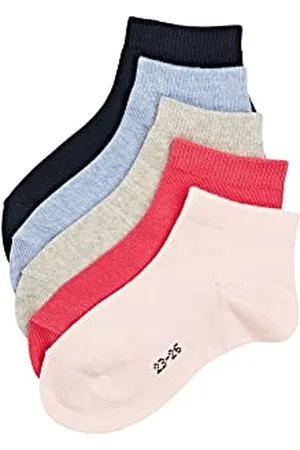 ESPRIT Unisex Kids Solid Mix Multipack K Sn Cotton Low-Cut Plain 5 Pairs Trainer Socks, , 6-8.5