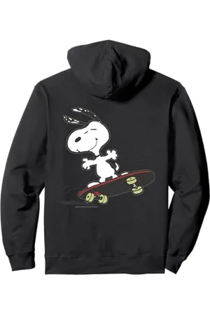 Peanuts Snoopy Skateboard Deck Epic Retro 90s Ironic Skater Pullover Hoodie