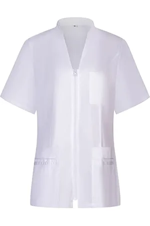 MISEMIYA Work Clothes Lady Short Sleeves Medical Uniforms Scrub Top - Ref.712 - Large