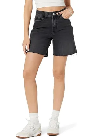 THE DROP Mari Long Relaxed Denim Short, , 8
