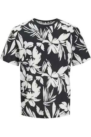 JACK & JONES Mens Jeff Printed Short Sleeve T-Shirt L