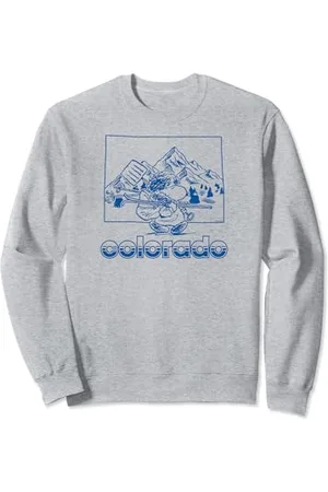 Peanuts Snoopy Colorado Mountains Ski Gear Sweatshirt