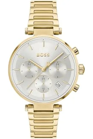 HUGO BOSS Analogue Multifunction Quartz Watch for Women MAJESTY SPORT Collection with Gold colored Stainless Steel Bracelet - 1502775