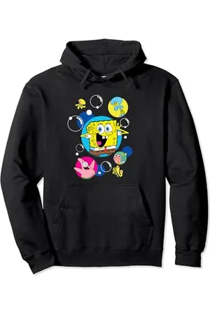 Spongebob And Co In Bubbles Pullover Hoodie