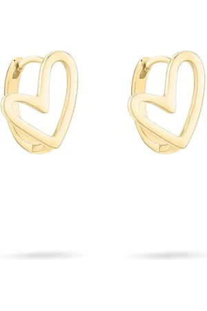 Tamaris Heart Hoop Earrings TJ-0578-E-15 IP Gold, 1,5 cm, Stainless Steel, No Gemstone