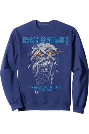 Iron Maiden Powerslave Head Mummy Navy Sweatshirt